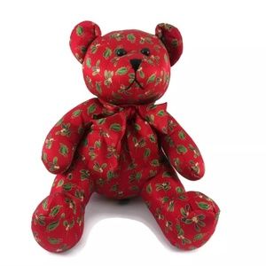 ❌SOLD❌ Echo Mistletoe & Holly Silk Christmas Bear